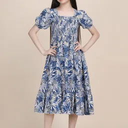 YK Puff Sleeve Crepe Formal Fit & Flare Dress-image-95