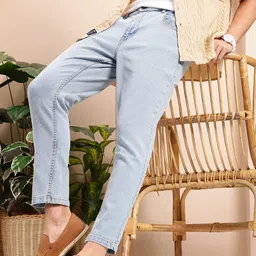 Mast & Harbour Men Tapered Fit Stretchable Jeans-image-52
