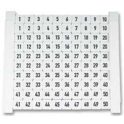 Weidmuller MARKER, 2 CARDS, 1-50, PK2, DEK6-046866 6FW (Pack of 2 Pcs)-image-28