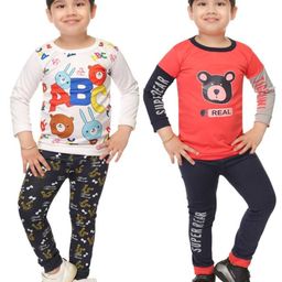 BAESD Boys Printed T-shirt with Trousers-image-25