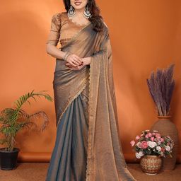 Moda Rapido Embellished Gotta Patti Tissue Saree-picture-18