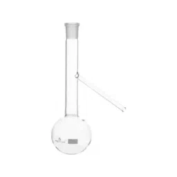 Supertek Distillation Flask With 19/26 Joint, Side Arm, Capacity 125 ml, 15.144.0125 (Pack of 2) image 2