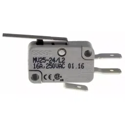 RS PRO Long Straight Lever Micro Switch SP-CO Quick Connect Terminal 250 V AC, 8046203-8