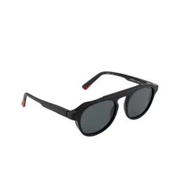 Etnia Barcelona Men Blue Lens & Black Aviator Sunglasses-picture-1