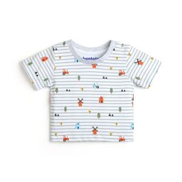 BONTOTS Boys Printed Organic Cotton Applique T-shirt-37