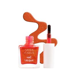 MISS NAILS Sugar Textured Nail Polish - 8ml - Orange Bliss- NL08-image-62