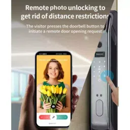 Denler Wi-Fi Chrome Smart Door Lock With Finger Print & Pin Code Access, DL08S image 3