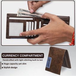JND Men Textured Two Fold Wallet image 3