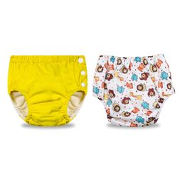 Chinmay Kids Reusable Swimwear Diapers Pack of 2 - Yellow & White-10
