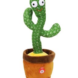 Vijaya Impex Dancing Singing Move Turn around Cactus Toy -  Green & Brown-26