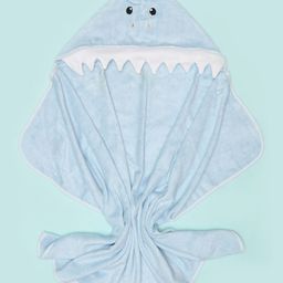 SNUGKINS Bamboo Hooded Baby Towel Baby Shark - Sky Blue-image-43