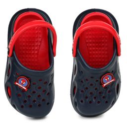 Toothless Marvel Featuring Spiderman Designed Perforated Clogs - Navy Blue & Red-picture-28