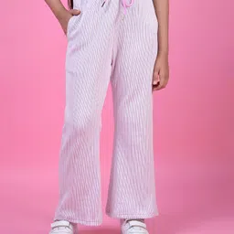 CRIMSOUNE CLUB Cotton Woven Striped Track Pants - Purple-picture-30