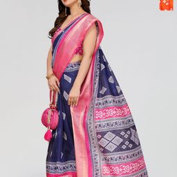 Moda Rapido Bandhani Zari Saree-image-68