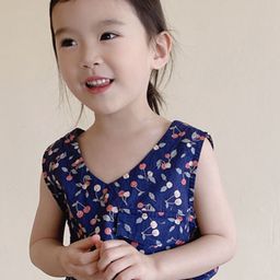 LULU & SKY Girls Floral Printed Cotton Crop Top-image-51