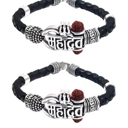 Divine souvenirs Multi Leather Bracelet-45