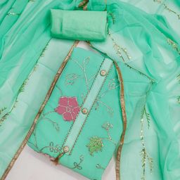 LeeliPeeri Designer Embroidered Unstitched Dress Material-image-97