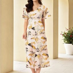 SZN Printed A-Line Midi Dress-picture-44