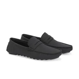 Azzaro Black Men Driving Lightweight Shoes-image-50