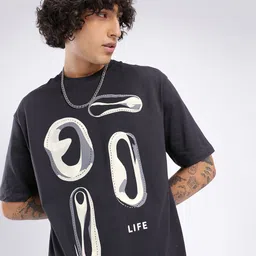 glitchez Classic Cool Graphic Printed Relaxed Fit T-shirt-picture-7