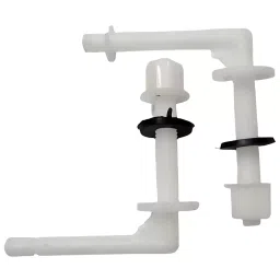 Elegant Casa 70x80 mm Western Toilet Seat Cover Screw Clamp Plastic White Set of 1 Pair-image-45