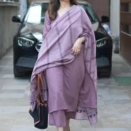 BAESD Women Solid Kurta with Trousers & Dupatta-picture-31