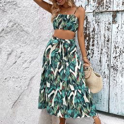JC Mode Printed Top With Skirt Co-Ords-picture-43
