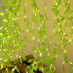 Kuber Industries Green Leaf Shape String Lights image 4