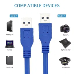 LOTA High-Speed USB 3.0 Data Cable Blue 1.8 m Upto 5 Gbps Data Transfer Rate, MST-1715-LT image 5