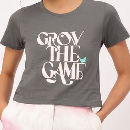 Dressberry Basics Groove Pure Cotton Crop T-shirt-image-31