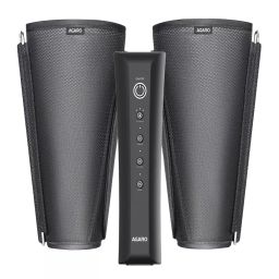 Agaro SMART Air Compression Leg and Foot Calves Massager 12 V Black for Pain Relief and Blood Circulation, ‎33432-10