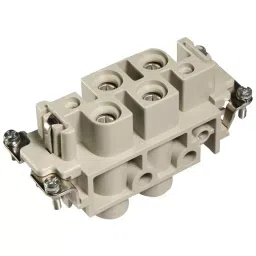 Harting Heavy Duty Connector Inserts / Modules RECTANGULAR HAN INSERT FEMALE 6WAY SCREW, 09380062701-69