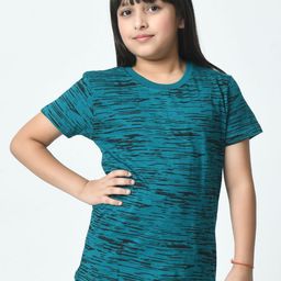 BAESD Girls Abstract Printed Round Neck Cotton T-shirt-picture-8