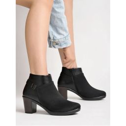 Shoetopia Smart Casual Black Boots-picture-26