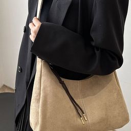 LULU & SKY PU Oversized Structured Shoulder Bag with Tasselled-image-14