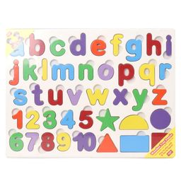 Anindita Wooden Alphabets, Numbers & Shapes Board Puzzle with Thumbcuts Multicolor - 42 Pieces-14