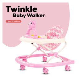 Baybee Jorah Ultra Soft Seat Activity Walker With Adjustable Height - Pink-image-49