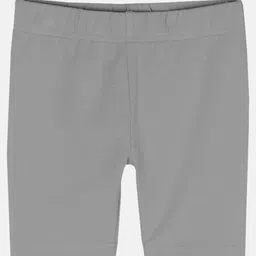 kiddopanti Pack Of 3 Solid Cycling Shorts - Light Grey-picture-24