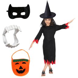 Kaku Fancy Halloween Theme Costume Set -  Black-image-56