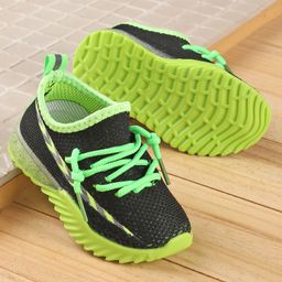 Babyoye Lace Up Sneakers - Green-image-84