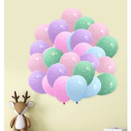 Funcart Baby Shower Printed Balloons Multicolor - Pack of 25-2