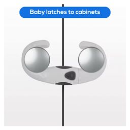 Safe-O-Kid C- Shaped Cabinet Lock, Multi-Purpose Protective Child Safety Lock Cupboard, Drawer Lock- Pack of 16 image 2