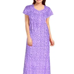AAKARSHANA CREATION Women Printed Cotton Nightdress-image-93