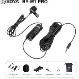 Boya BY-M1 Pro Omnidirectional Lavalier Condenser Microphone with Gain control, Headphone-out, Noise cancellation for iPhone Android Smartphone DSLR Camera Camcorder Audio Recorder YouTube(20ft Cable) image 5