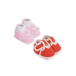 NESKA MODA Pink Cotton Booties-image-57