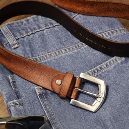 Levis Men Textured Leather Belt-image-43