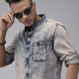 Roadster Men Printed Casual Shirt-image-12