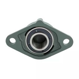 NTN 2-Bolt Rhombus Flanged Unit, Inner Dia 25 mm, Outer Dia 52 mm, Width 23 mm, CM-UKFL205D1-43