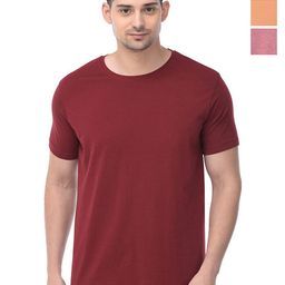 COLOR CAPITAL Unisex Pack Of 3 Solid Round Neck Cotton T-shirts-image-68