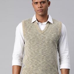 Pierre Carlo Men Self Design Sweater Vest-picture-56